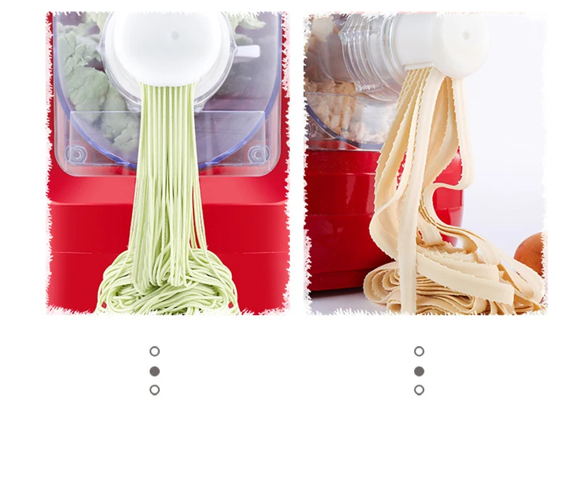US $129.82 Multifunctional Automatic Fresh Pasta Maker Dough Knead Noodle Roller Machine Dumpling Spaghetti Cutter Dough Blender Household