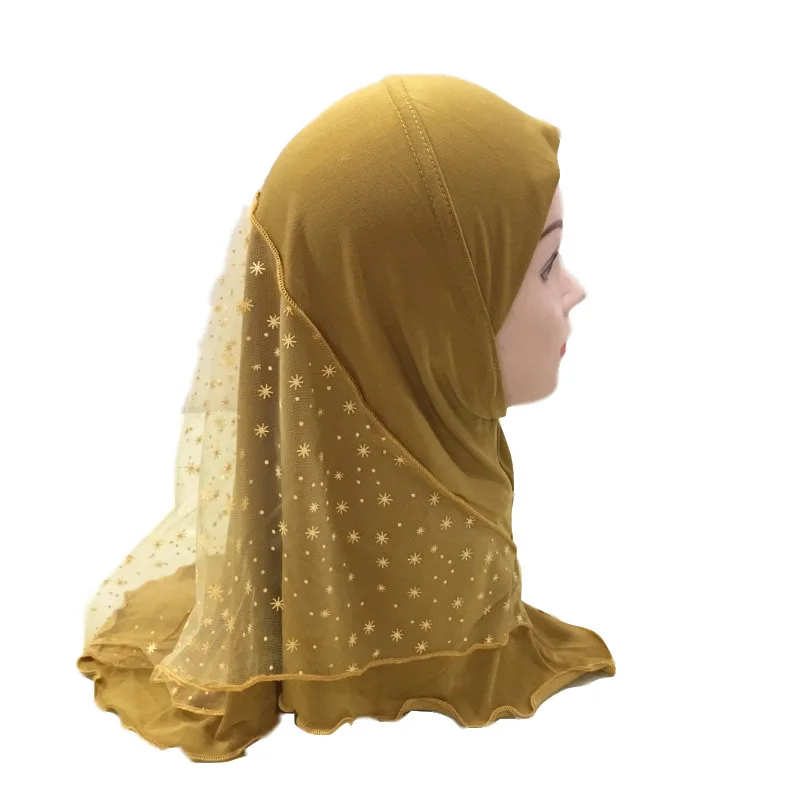 Красивый газовый двухслойный хиджаб для мусульманской девушки может выбрать
