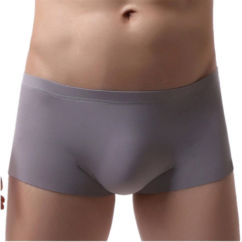 mens boxer briefs Sexy Men Underwear Boxer Shorts Cool Ice Silk Seamless Panties Solid Slim Thin Mid-Rise Pouch Underpants Cueca Calzoncillos S-XL most comfortable boxer briefs