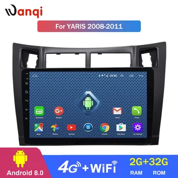 

4G Lte All Netcom wanqi 8.0 Car DVD player for toyota yaris 2008-2011 GPS Navigation With Bluetooth/TV/WIFI/USB/Radio/video