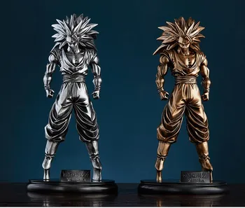 

Dragon Ball Ros Super Saiyan People Warrior Consciousness Evolution 3 Generation Sun Wukong GK Resin Full Body Statue Collection