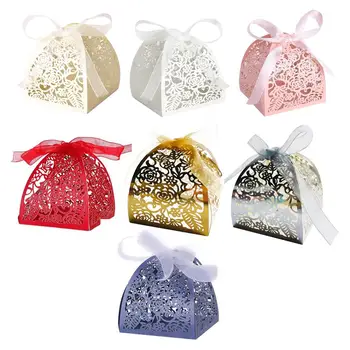 

Paper Dessert Package Storage Party Decor Food Container Portable Candy Boxes Packaging Hollow Creative Birthday