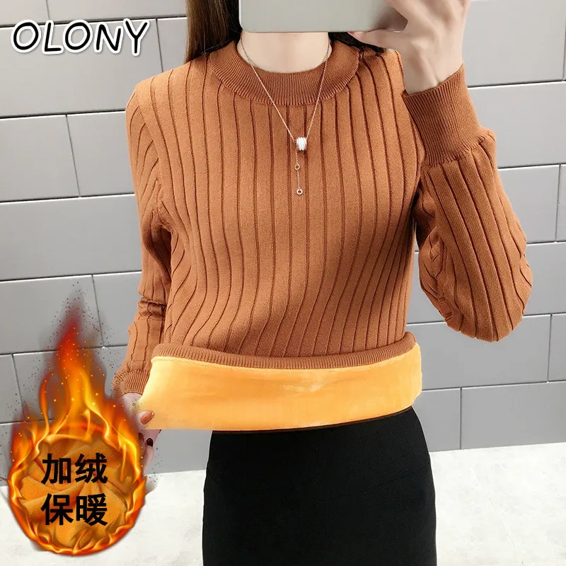 

Neck Down Self-cultivation Rendering Unlined Upper Garment 2019 Long Sleeve Keep Warm Knitting Unlined Upper Garment Jacket