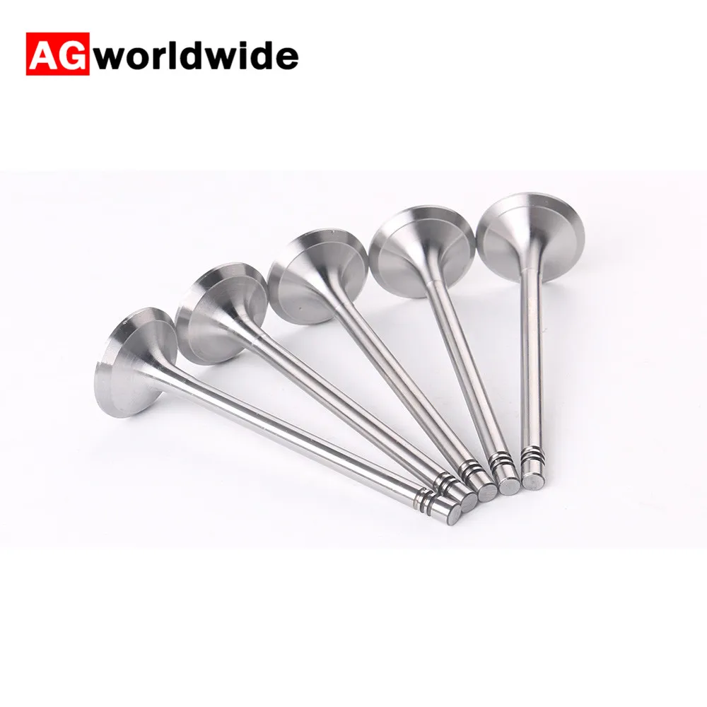 

x5Pcs Engine Inlet Exhaust Intake Inter Valves 6 mm Stem For Volvo C30 V50 S40 S60 S80 XC90 1999 2005 2008 9454607