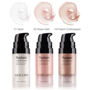 

New SACE LADY Face Highlighter Cream Liquid Illuminator Makeup Glow Facial Brighten SCI88