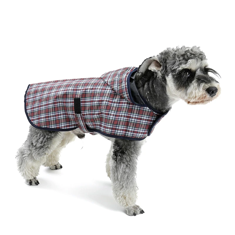 Плащ для собак, домашних животных нарядная одежда для собак куртка для питомцев светоотражающий дождевик непромокаемое пальто для питомцев клетчатое пончо для собак плюшевый плащ S/M/L/XL