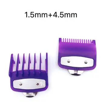 

2/8/10PCS Barber Shop Styling Guide Comb Set Hair Clip Trimmer Purple Limit Comb