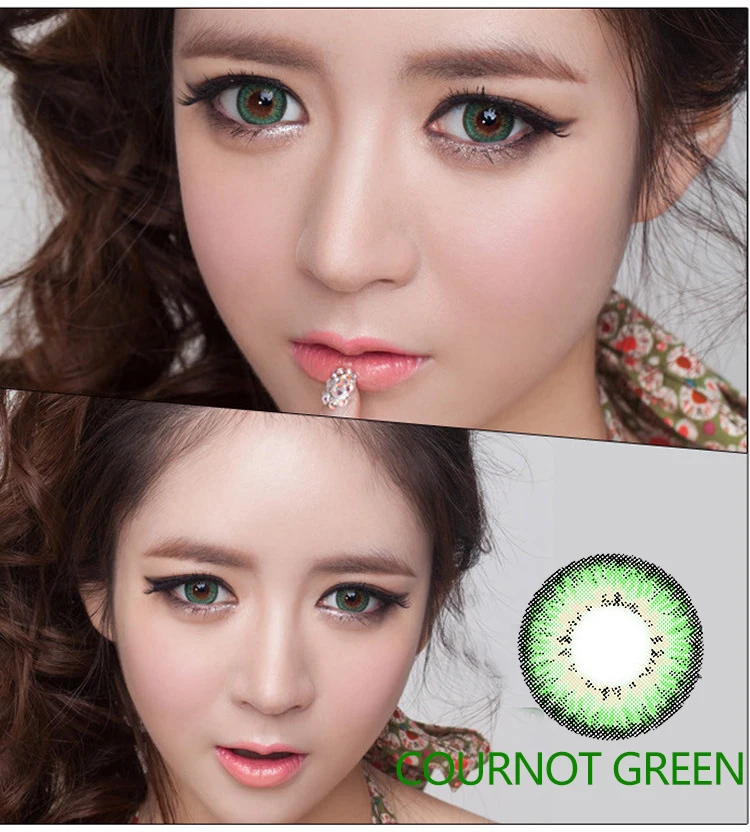 2 Pieces HIDROCOR Queen Series Colored Contact Lenses Annual Eye Lenses for Eyes Cosmetic Contact Lens Natural Looking