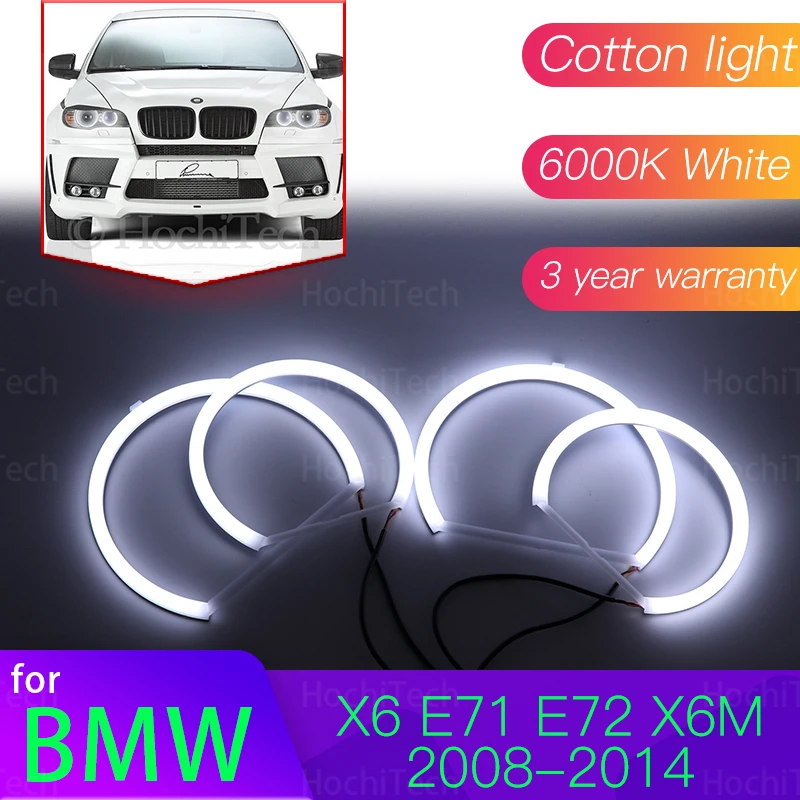 Комплект Angel Eyes 2008 л белый свет из хлопка для BMW X6 E71 E72 X6M 2014- | Автомобили и