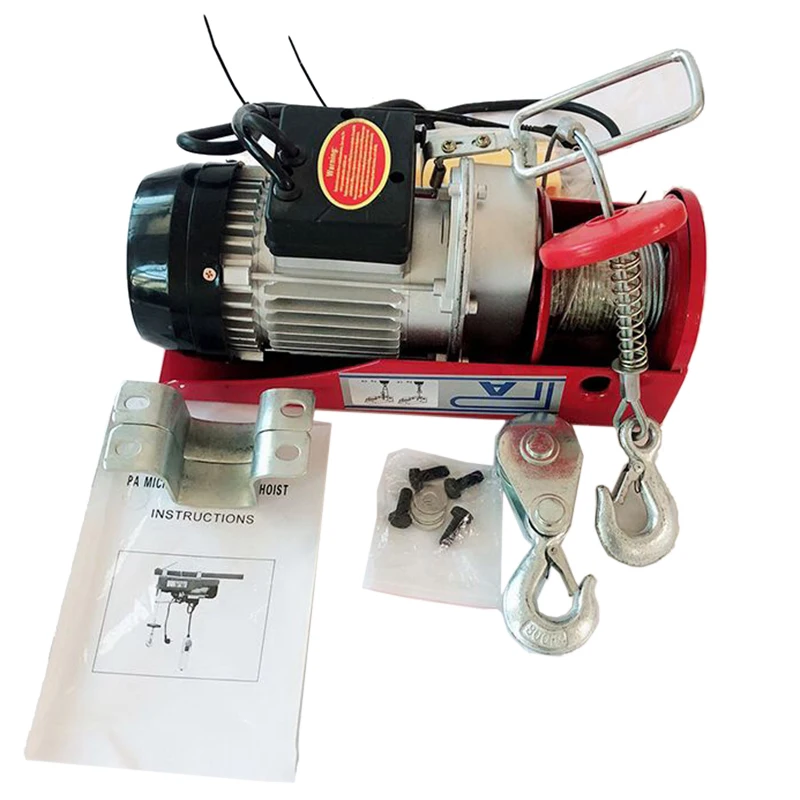 

Hot Electric Hoist / with Electric Hoist PA200 Household Crane Cable Hoist Electric Winch Motor HWC