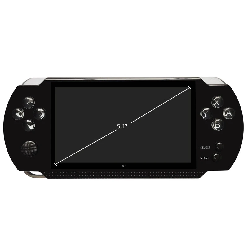 X9 5,1 дюймов портативная игровая консоль 8 Гб Видео игровой плеер встроенные 300 игры портативная Ретро консоль для детей и взрослых