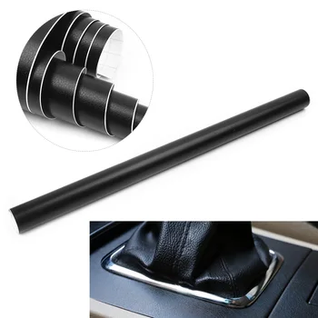 

150*50cm PVC Plastic Black Car Interior 3D Imitation Leather Texture Dashboard Film Vinyl Sticker