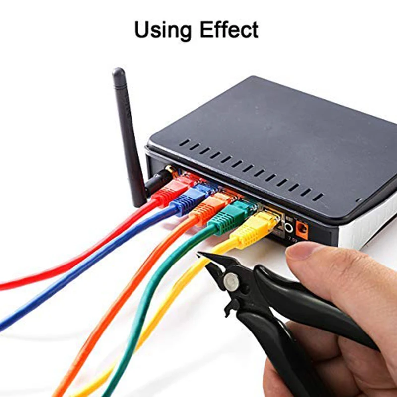 6REIZ Diagonal Pliers Mini Wire Flush Cutter 3.5 Inch Micro Diagonal Cutting Pliers  Wires Insulating Rubber Handle Model Pliers