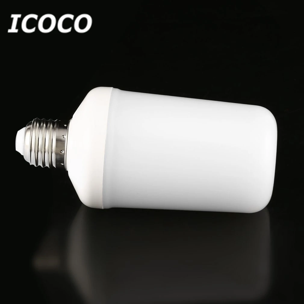 ICOCO E27 SMD2835 светодиодный светильник с пламенным эффектом, светильник без пламени, имитирующий ночной Светильник для рождественского фестиваля, декор для домашнего бара