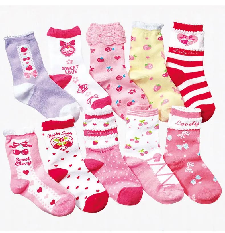 Nissen Spring, Autumn And Winter WOMEN'S Socks Princess Short Socks Cute Cartoon Pure Cotton CHILDREN'S Socks