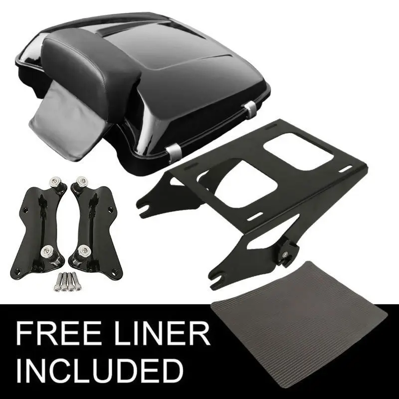 

Motorcycle Motorbike Razor Tour Pak Backrest Mount Rack Docking Hardware For Harley Touring Road King Street Electra Gilde 14-18