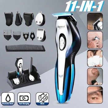 

Kemei Hair clipper Electric hair trimmer professional trimmer Men USB Rechargeable Hair Cutter echargeable tools trimer cliper 5