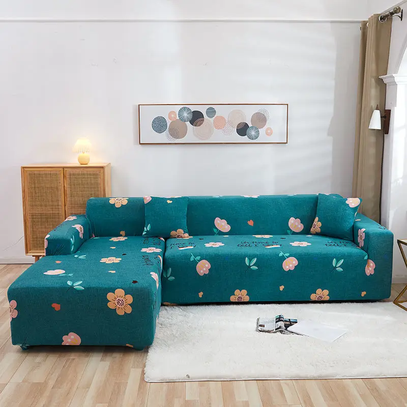 

Elastic printing sofa cover multicolor living room sofa chair home decoration 1/2/3/4 seat pet stretch polyester sofa cover