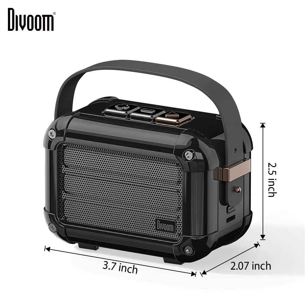 Divoom Macchiato bluetooth wireless portable speaker with FM radio TWS Function gift package support IOS and Android system Divoom Macchiato bluetooth wireless portable speaker with FM radio TWS Function gift package support IOS and Android system
