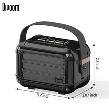 Divoom Macchiato bluetooth drahtlose tragbare lautsprecher mit FM radio TWS Funktion geschenk paket unterstützung IOS und Android-system