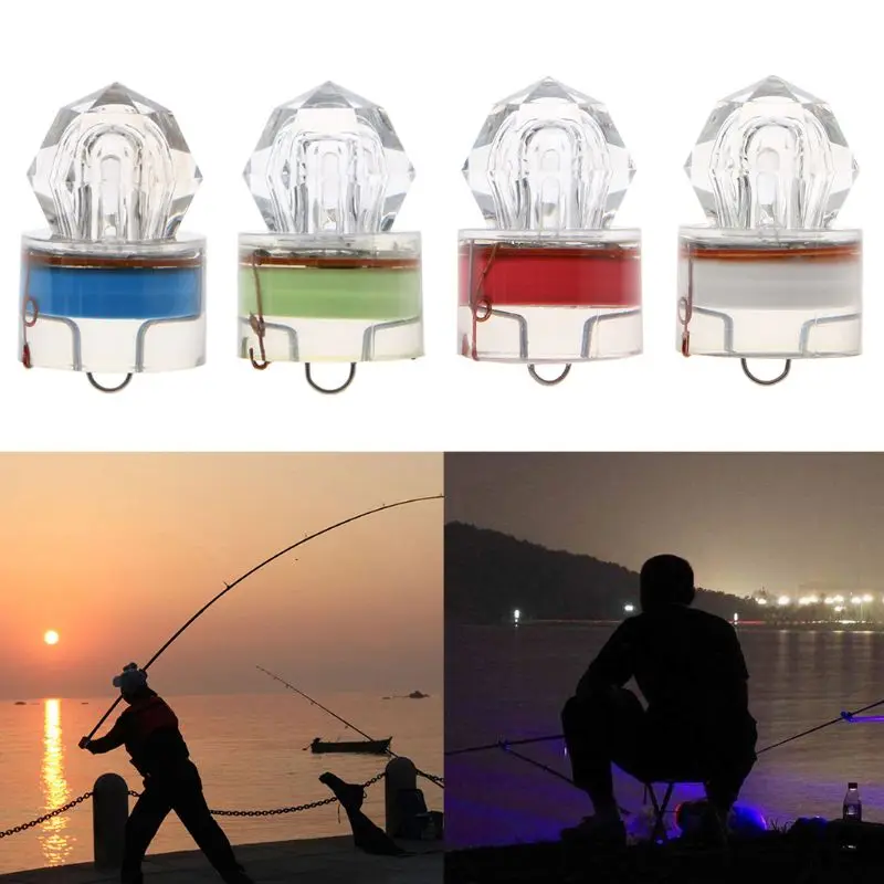 

LED Diamond Deep Drop Underwater Fishing Flashing Light Bait Lure Squid Strobe