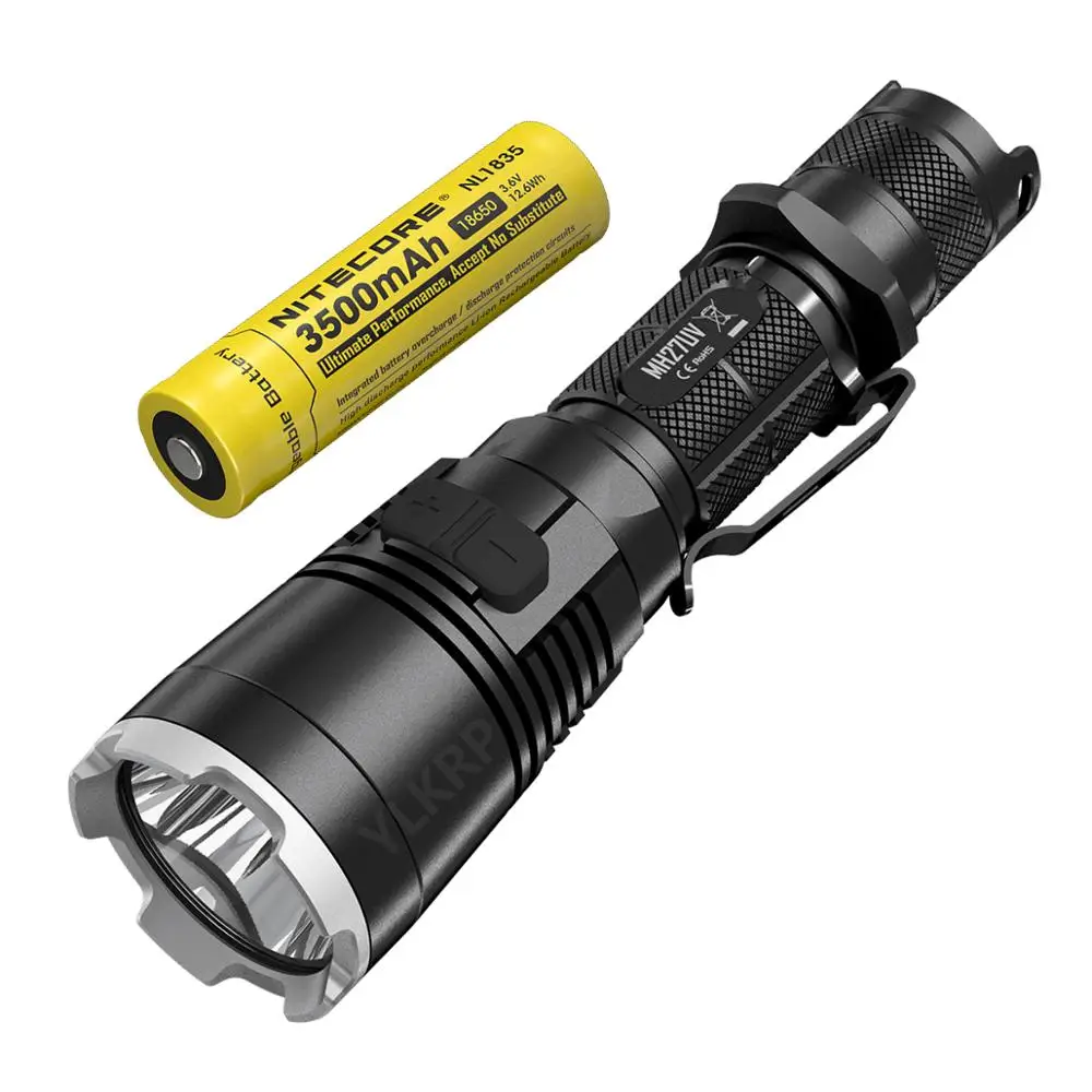 NITECORE MH27UV 1000 люмен Перезаряжаемые фонарик ультра-длинные дистанции 462 метров