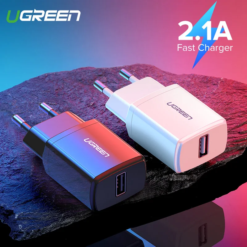 

Ugreen 5V 2.1A USB Charger for iPhone X 8 7 iPad Fast Wall Charger EU Adapter for Samsung S9 Xiaomi Mi 8 Mobile Phone Charger