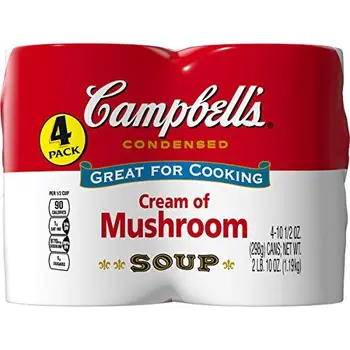 

Campbell's Condensed Soup, Cream of Mushroom, 10.5 Ounce (Pack of 4)