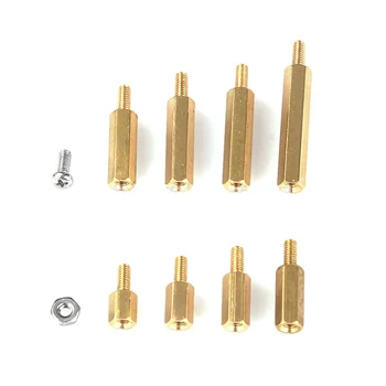 

240pcs M2.5 Hex Male-Female Standoff/Screw/Nut Assortment Kit 80pcs Standoff 80pcs Nut 80pcs Screw