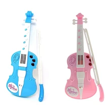 Удивительные игрушечные скрипки для музыкальных инструментов с 12 мелодиями и мигающими огнями