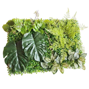 

60x40cm Artificial Green Decorative Wall Panel,Fake Wall Plant Outdoor Garden Supplies Wall Grass Artificial Lawn