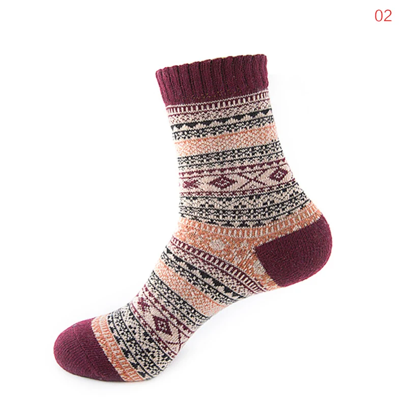 1 пара носков для мальчиков, шерстяные Удобные Толстые Теплые повседневные носки с кроличьей шерстью в стиле ретро высококачественные зимние мужские носки