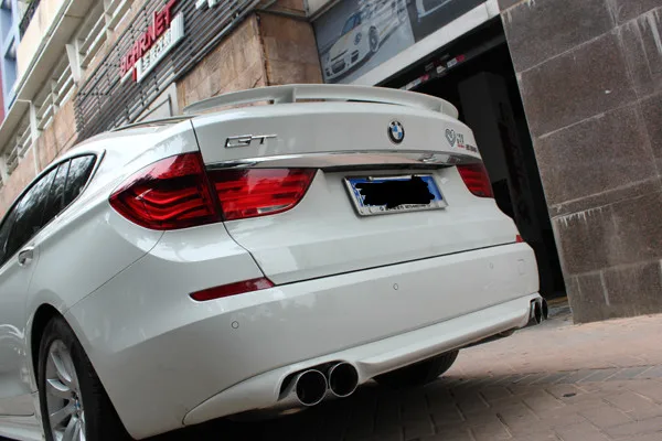 Для BMW 5Series GT HM Style FRP праймер задний багажник спойлер крыло 2010 2013|spoiler wing|trunk lip