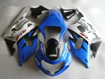 

Motorcycle Fairing kit for GSXR600 750 01 02 03 GSXR 600 GSX-R750 K1 2003 2001 2002 Blue White Fairings set+Gifts SM77