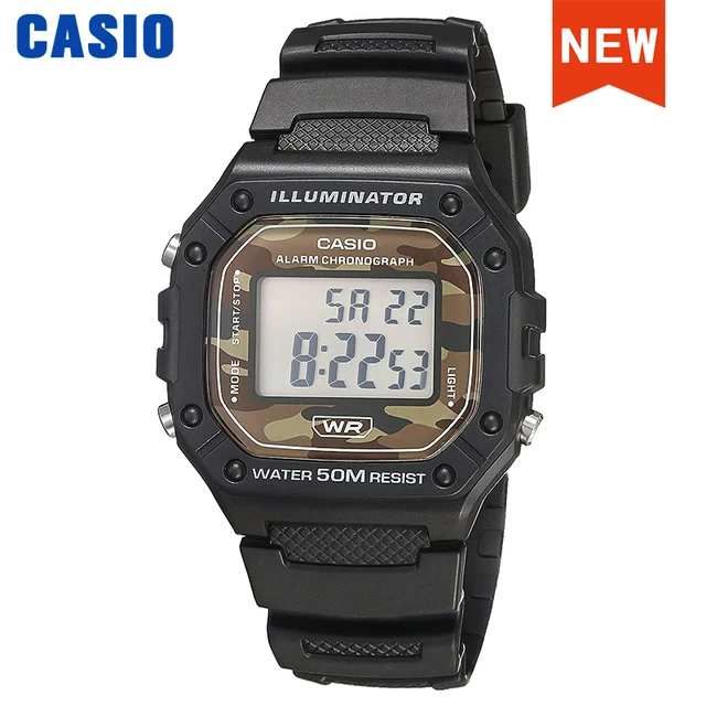 Casio watch wrist watch men top brand luxury set quartz watch men watch Sport Watch relogio masculino часы мужские W-218HD-1A W218H5B