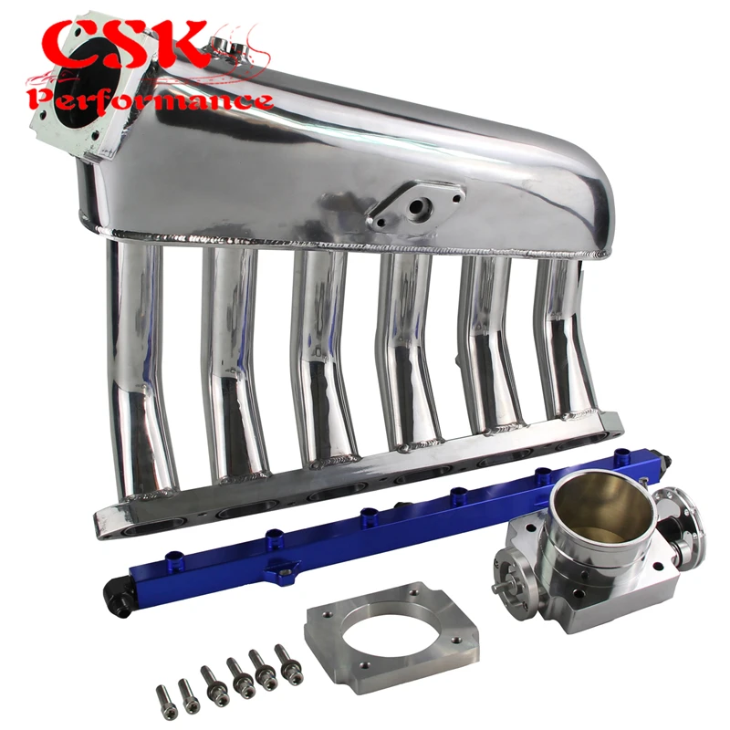 Intake Manifold W/throttle Body Fuel Rail Kit Fits For Bmw E36 E46 M50