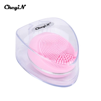 

CkeyiN Mini Silicone USB Rechargeable Washable Face Cleaning Brush Scrubber Vibration Skin Remover Pore Cleaner Massage with Box
