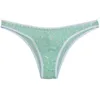 Men's Jacquard Bordered Briefs Rhombic Lace Mini Briefs Pouch Soft Bikini Mens Sissy Underwear 1