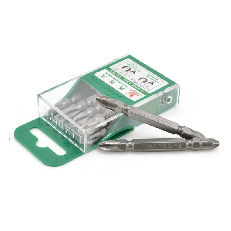 

Wynn's Wynns Screwdrivers Blades Anti-slip Cross Screwdrivers Blades S2 Material Electric Bit Gas Bit W0618