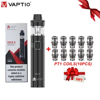 

Gift 10pcs heaters Electronic Cigarette 3000mah Built in Battery Vaptio SOLO2 Kit 2ML e cigarette starter kit vs C2 KIT