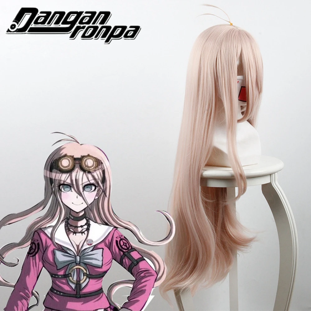 Danganronpa V3: Killing Harmony Iruma Miu парик 80 см длинные прямые косплей парик для Аниме Костюм Вечерние игры Хэллоуин Hiart