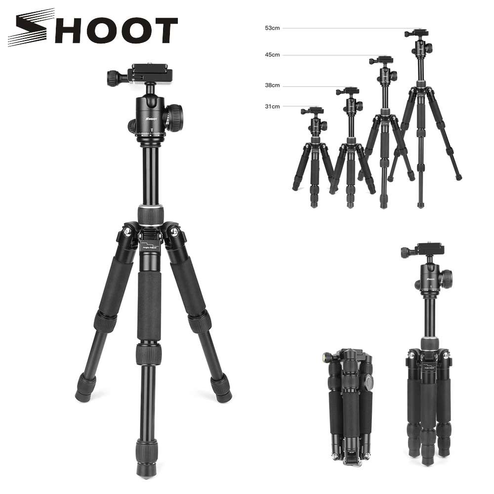 Профессиональный штатив SHOOT держатель для камеры Canon M50 Nikon D5600 D5300 Sony X3000 A6000|tripod