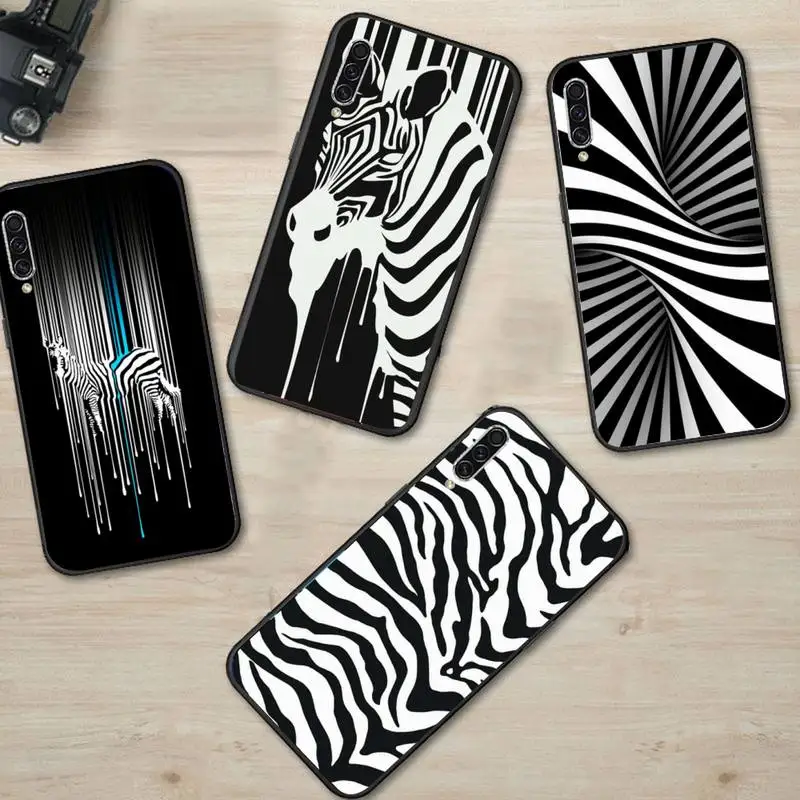 

Zebra black and white stripes Phone Case For Samsung Galaxy A 3 6 7 8 10 21 01 11 31 91 10S 20S 30S 50S PLUS