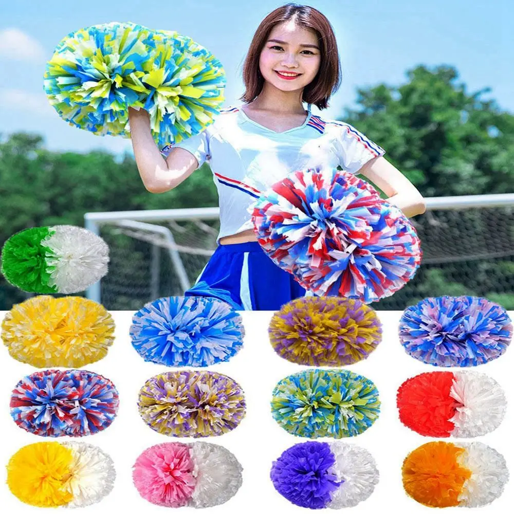 Supplies Cheerleader Pom Poms Cheerleading Cheering Ball Dance Party Decorator 