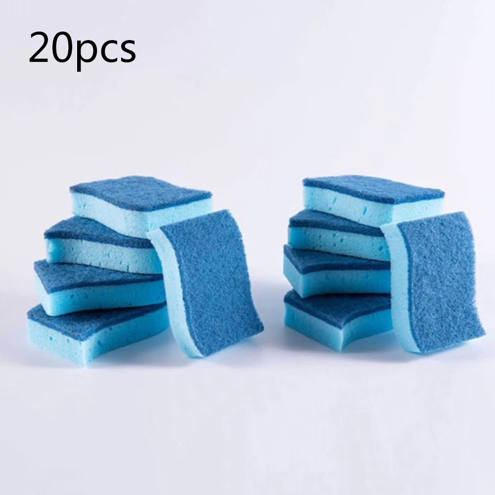 

10/20PCS High-density Water-absorbing Expansion Sponge Cleaning Sponge + Scouring Pad Cleaning Sponge