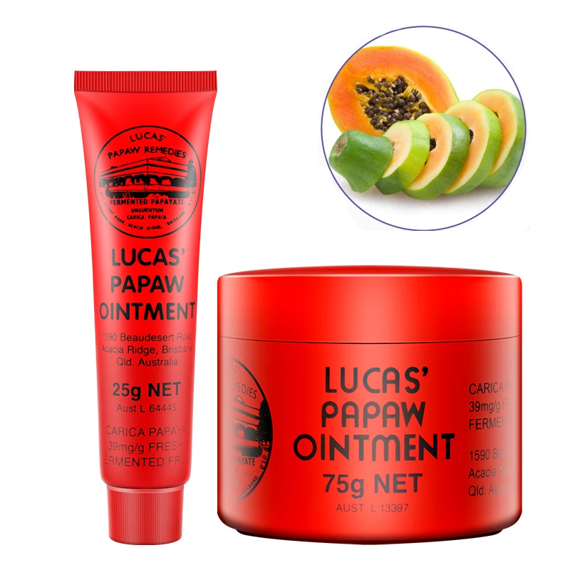 6Pcs AU Lucas PAPAW Ointment Rash Cream Lip Balm Wound Skin Care Papaya  Skin Repair Cream 25g Lucas Oil Body Care Face Cream - AliExpress