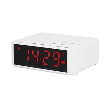 

Desktop Speakers Wireless Bluetooth Speakers Alarm Clock FM Radio TF Card MP3 Player Line In Hands-free with Mic LED Display