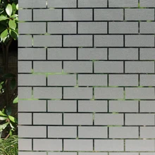 Статичные наклейки для матового стекла, полупрозрачные, не клейкие, с рисунком кирпича, стеклянная пленка, украшение для офиса, кухни, балкона, окна, стеклянная наклейка