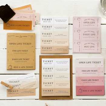 

12packs/LOT a word or two series fresh creative tear notes message material paper memo pad