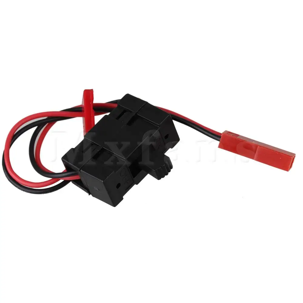 Mxfans 02050 Plastic Black On Off Battery Receiver Switch RC 1/10 1/16 1/18 Model Car 